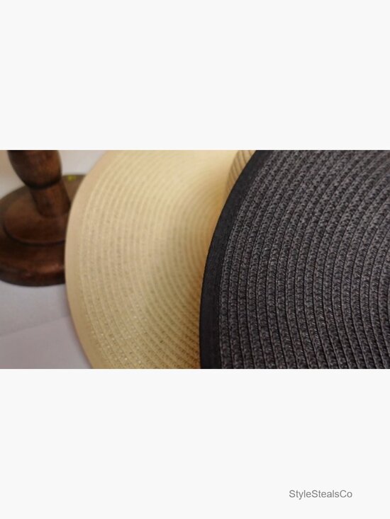 6 Pack Women Straw Sun Hat Floppy Wide Brim UV Protection Foldable Beach Travel main image 6